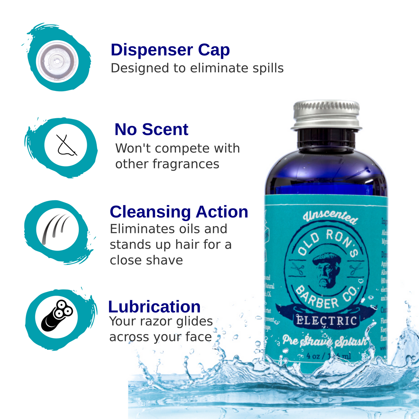 Electric Pre-Shave Splash - Unscented (Pack of 3)